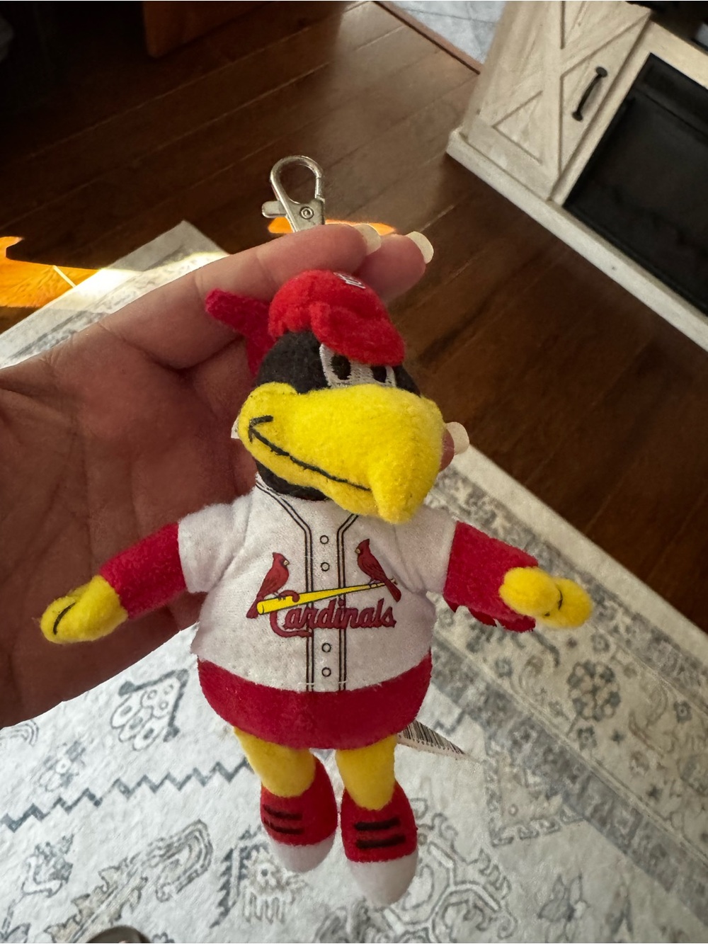 MLB St. Louis Cardinals Mascot Factory Key Chain Plush Fredbird